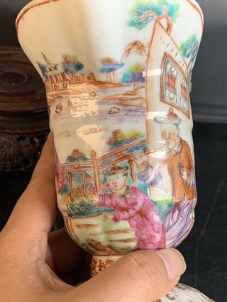Rare Antique Chinese Canton Porcelain Cup 18th Century 3