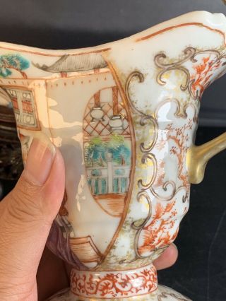 Rare Antique Chinese Canton Porcelain Cup 18th Century 4