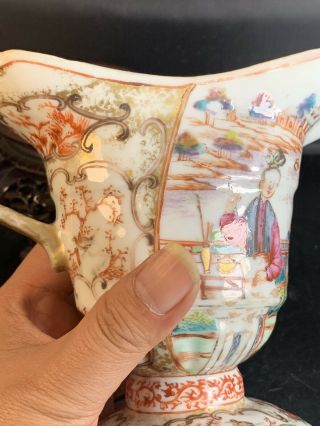 Rare Antique Chinese Canton Porcelain Cup 18th Century 6