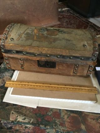 Revolutionary War 18th Century Hide Covered Document Box 1780’s