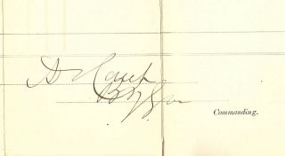 Civil War Union Major General Darius Couch Signed Brigade Morning Report 1861