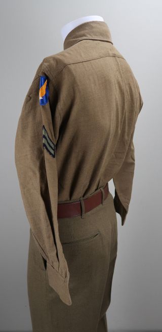 WWII Officer soldier dress uniform shirt and tie military US Army Air force Corp 9