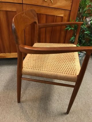 MOLLER MODEL CHAIR Danish Dining Room TEAK Mid Century ARM 4