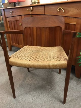 MOLLER MODEL CHAIR Danish Dining Room TEAK Mid Century ARM 6