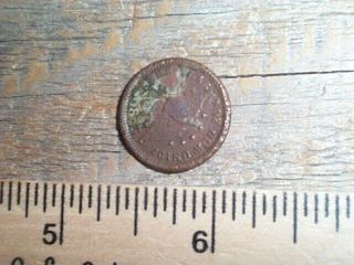 Dug Civil War Soldiers Token Flag Of Our Counrty Shoot Him On The Spot 1863