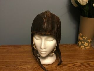 Ww1 Ww2 German Leather Flight Helmet