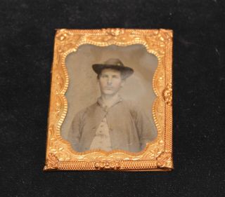 Civil War Era Ambrotype Photo Possible Confederate Soldier