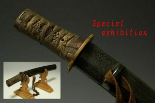 Japan Antique Edo Tanto Koshirae Kabuto Samurai Sword Katana Yoroi Busho 合口拵