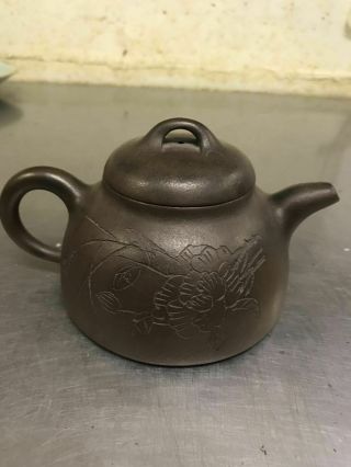 Chinese Antique Old YiXing Purple Sand Teapot Mark 3
