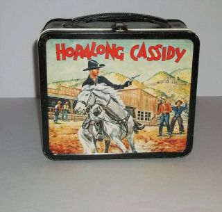 Brightclean 1954 Hopalong Cassidy Lunchbox Tinlitho Aladdin
