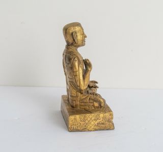 Chinese Tibetan Antique/Vintage Gilt Bronze Figure Of Buddha1930 - 1970 2