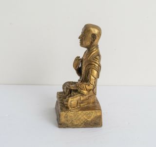 Chinese Tibetan Antique/Vintage Gilt Bronze Figure Of Buddha1930 - 1970 4