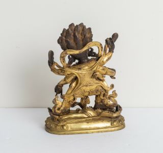 Chinese Tibetan Antique/Vintage Gilt Bronze Figure Of Buddha 3
