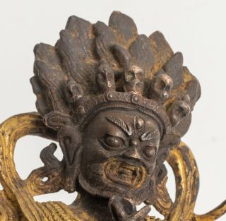 Chinese Tibetan Antique/Vintage Gilt Bronze Figure Of Buddha 5
