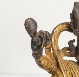 Chinese Tibetan Antique/Vintage Gilt Bronze Figure Of Buddha 6