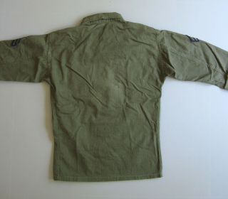 40s WWII WW2 US Army Military Twill HBT Shirt Jacket Green 13 Star Button 38 8