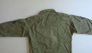 40s WWII WW2 US Army Military Twill HBT Shirt Jacket Green 13 Star Button 38 9