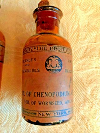 5 Antique Apothecary Bottles 8