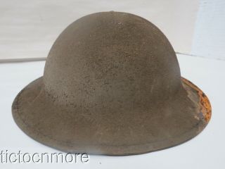 Wwi Us M1917 Soldiers Doughboy Helmet W/ Liner & Chinstrap