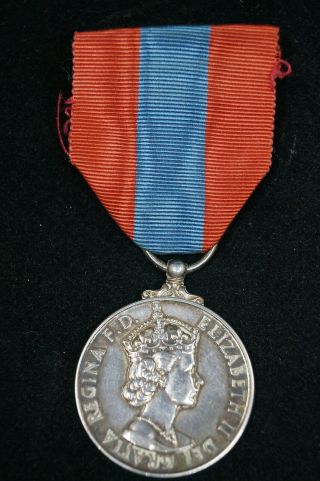 Cold War Era British Imperial Medal For Faithful Service Named Chown