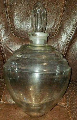Antique Large Apothecary Jar (would Of Hung In An Old Drug Store)