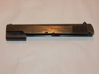 WWI Springfield Armory Colt 1911 pre 1911A1 slide 60 finish 5