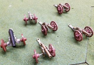 Marx Miniature Playset 6 Cannons