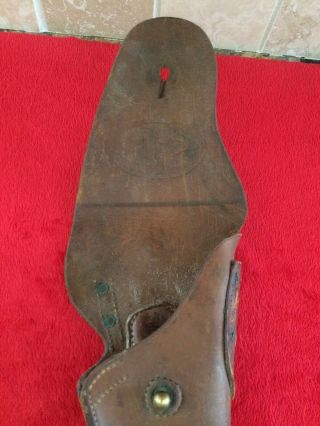 WW1 US Army USMC.  45 1911 Pistol Brown Belt Holster S&R Co. 11