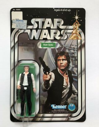 Star Wars Anh 1978 12 Back - C Han Solo Small Head Vtg Kenner Unpunched Moc No Pop