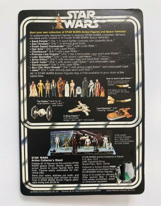Star Wars ANH 1978 12 Back - C Han Solo Small Head Vtg Kenner Unpunched MOC No POP 2