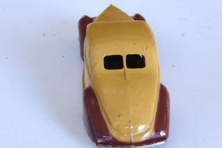 Dinky 39cu Lincoln Zephyr.  The very rare US issue in tan and dark brown.  VGC. 6
