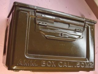 Us Military Wwii 50 Bmg Ammo Can Side Loader Ammunition Can World War 2