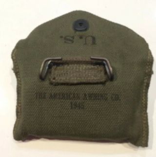 WWII U.  S.  Army M - 1942 First Aid Kit Canvas Packet Pouch Carlisle 2