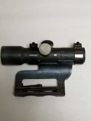 FRENCH MAS 49 SNIPER SCOPE WITH LEATHER CASE SERIAL NUMBER 27725 4