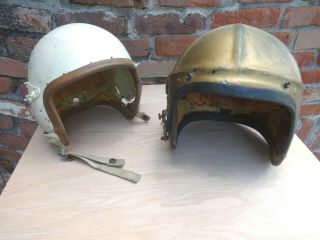 2 - Vintage Flight Helmets For Parts/restoration.