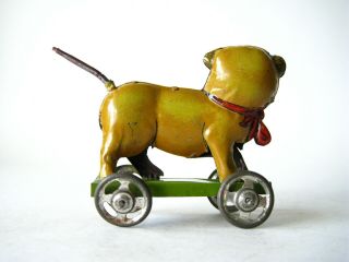Tin Penny Toy dog Distler made in Germany 1920s 2