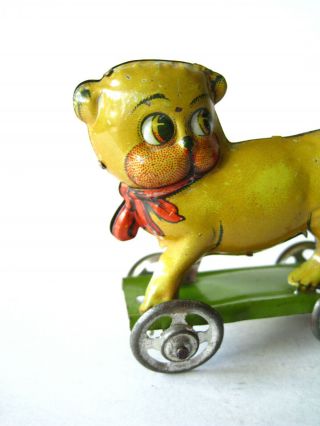 Tin Penny Toy dog Distler made in Germany 1920s 3