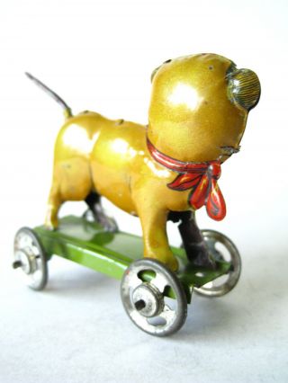 Tin Penny Toy dog Distler made in Germany 1920s 6