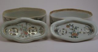 Group Of Chinese Antique Porcelain Jardinere and Boxes - Late Qing 19th Republic 6