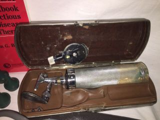 Vintage Black Leather Doctor’s Bag W/ Tools 8