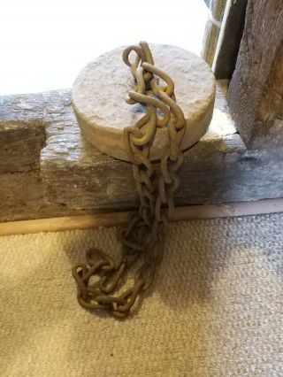 Victorian Sandstone And Wrought Iron Barn Door Wright Tether? Chain Stone