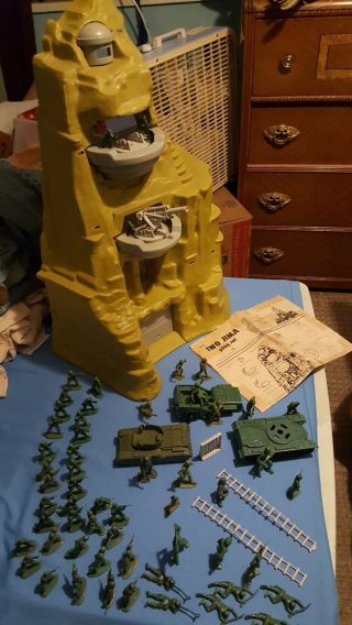 Ww2 Marx Iwo Jima Battleground Mountain Play Set 4314 Vintage 1970s