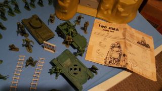 WW2 Marx Iwo Jima Battleground MOUNTAIN Play Set 4314 Vintage 1970s 3