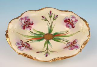 E.  W.  Donath Hand Painted Art Nouveau Bowl Pickard Antique Limoges Porcelain Gold