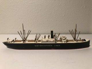 Van Ryper Vineyard Haven Mass Wooden Boat Model Weyerhaeser Lines