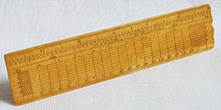 Antique Adams London 6 " Boxwood Protractor Scale Rule - Drawing Navigation Instr