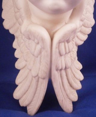 Antique 19thC American Parian Porcelain Figural Angel Wall Shelf America USA US 4