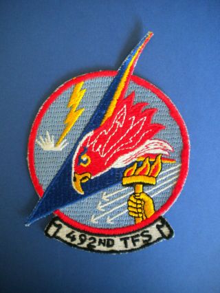 492nd Tactical Fighter Squadron Usaf Patch