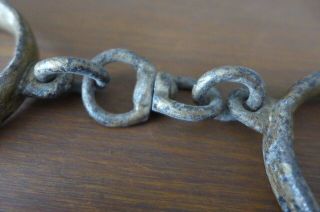 Vintage / antique shackles with one key collector hobby 5