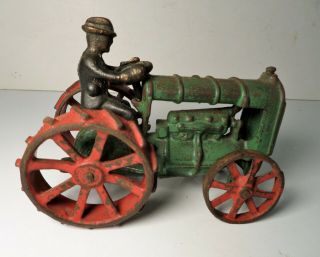 1920 ' s Cast Iron Arcade Fordson Tractor 5.  75 